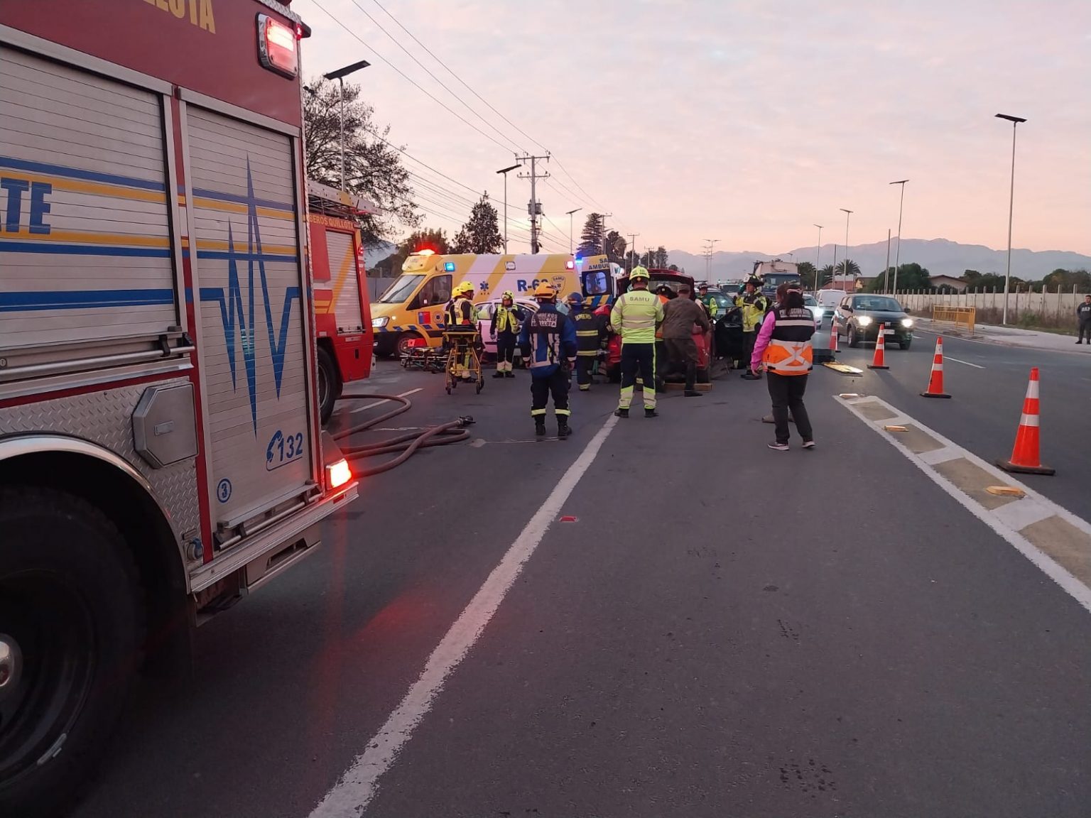 Quillota Colisi N Dej Heridos Entre Ellos Embarazada