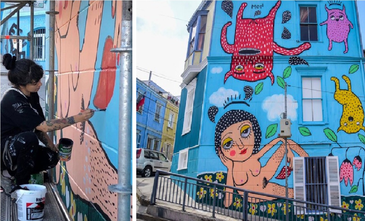 Conoce La Polémica Por Mural Pintado Por Mon Laferte En Cerro Alegre De Valparaíso 