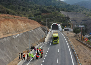 Comienza marcha blanca de tránsito por ambos sentidos de los túneles El Melón 1 y 2