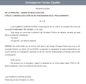 Investigación de fiestas en cachagua en zapallar. Documento de Radio Biobío.