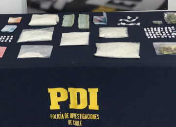 PDI droga incautada en domicilios de Putaendo