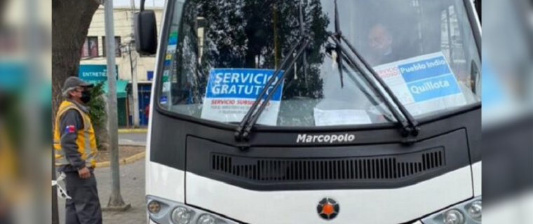 Las rutas que hará el transporte público gratuito en la Región de Valparaíso para el Plebiscito