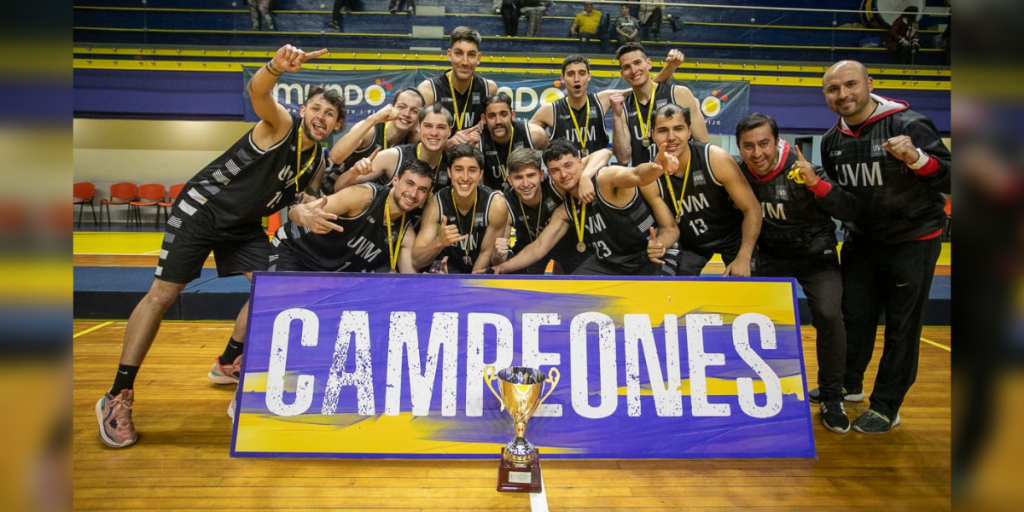 Selección de básquetbol varones de UVM se quedó con título de campeón nacional universitario