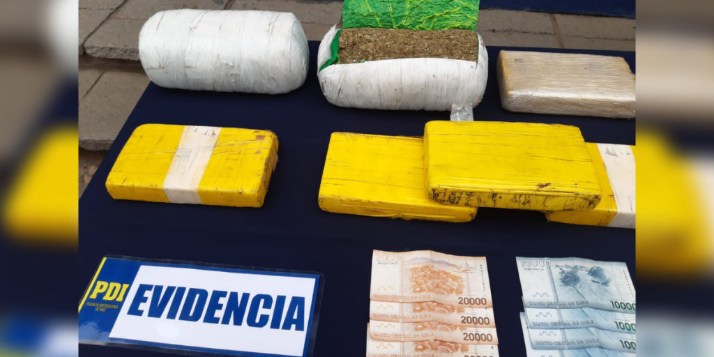 Incautan 10 kilos de cocaína y dos kilos de cannabis en vivienda de La Ligua