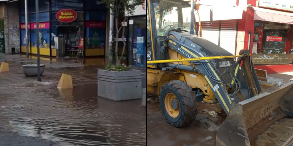 [VIDEO] Rotura de matriz afecta al centro de Quillota