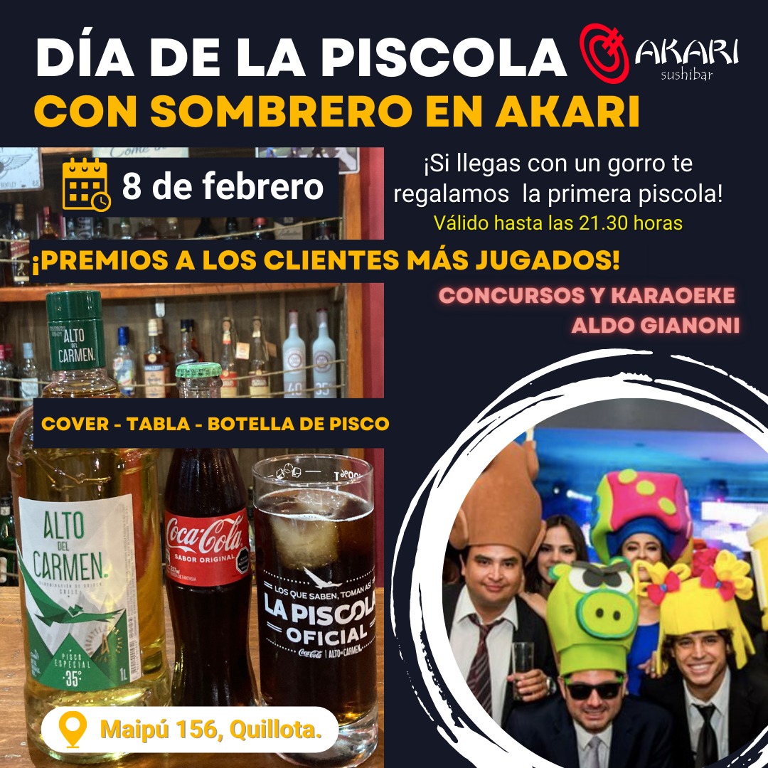 Así celebran el Día de la Piscola en la provincia de Quillota