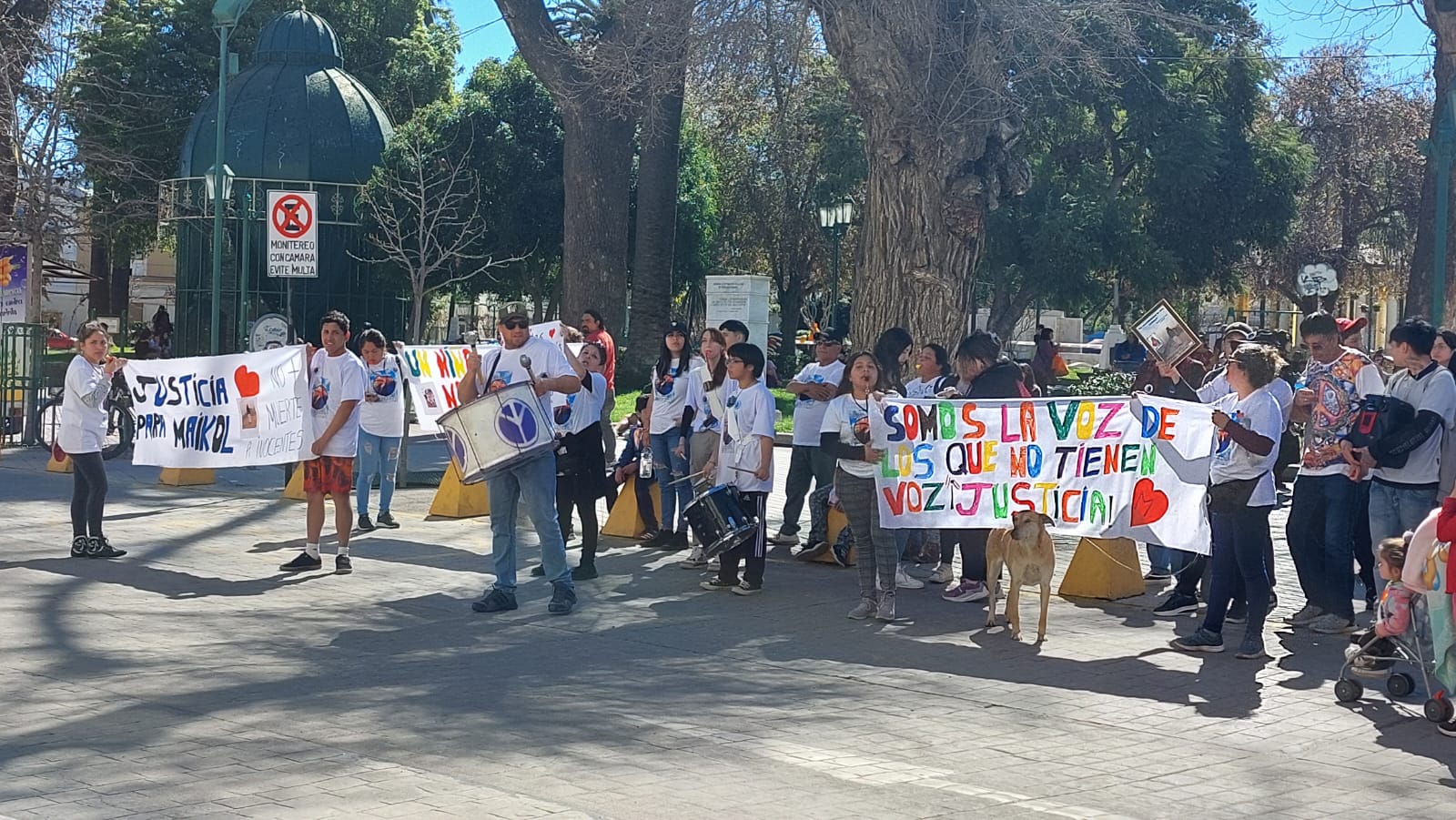 Quillota Con pancartas familiares exigen Justicia por Maikol