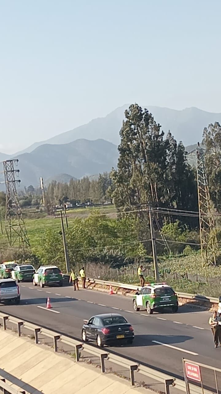 Indagan homicidio frente a La Calera en la Ruta 5 Norte