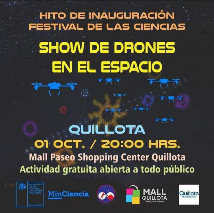 Show de drones en Quillota