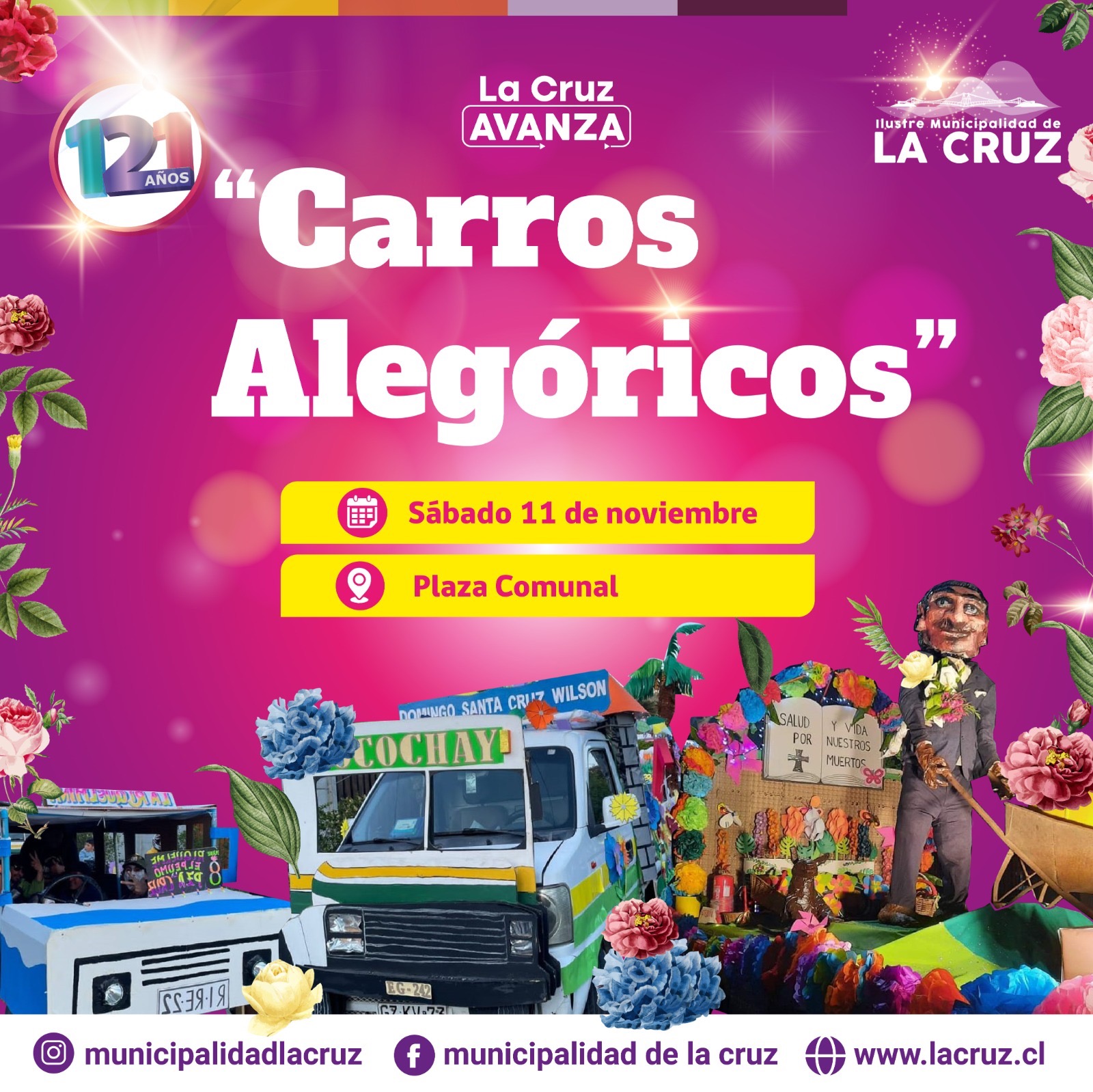 Desfile de carros alegóricos de La Cruz 2023