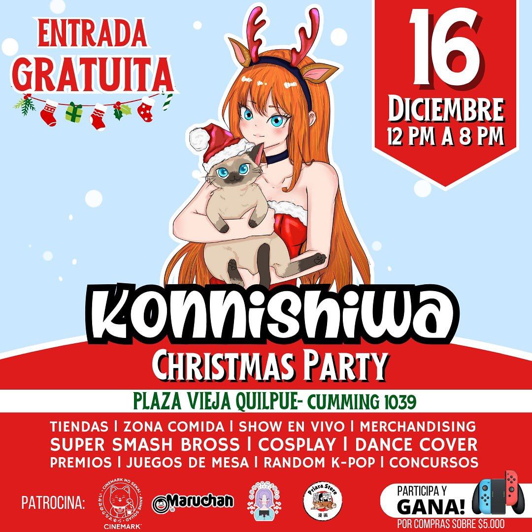 Feria de anime con temática navideña llega a Quilpué