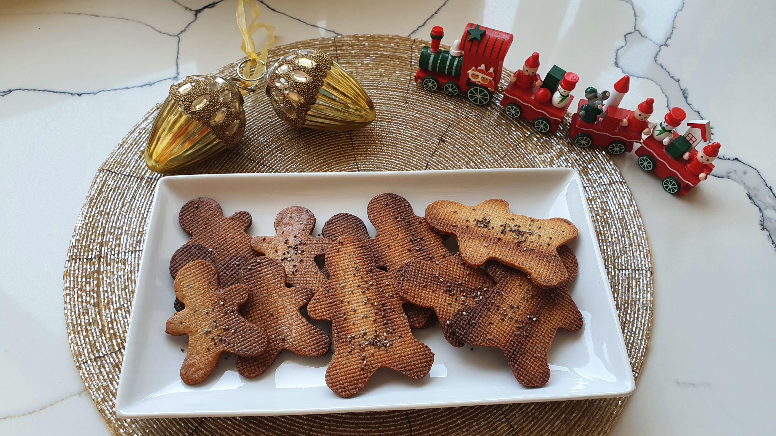 Galletas de Navidad de chía