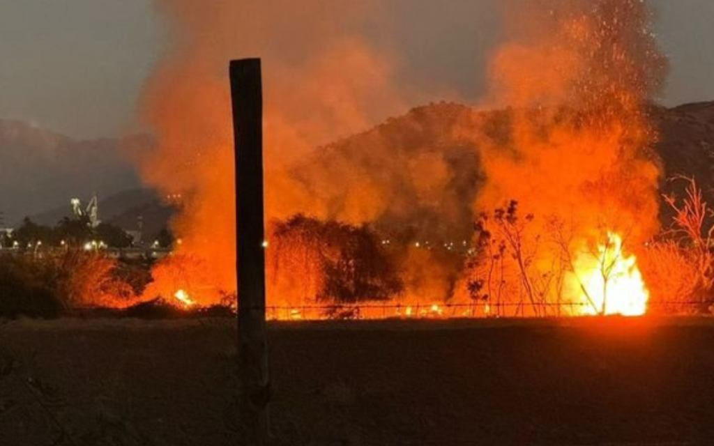 Incendio forestal puso en riesgo el Humedal Urbano de El Litre, entre La Calera y Nogales