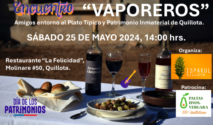 VAPOREROS en Quillota día de los patrimonios 2024