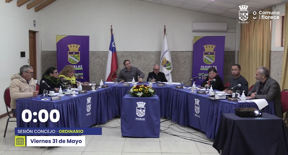 Sesión del concejo municipal de Hijuelas