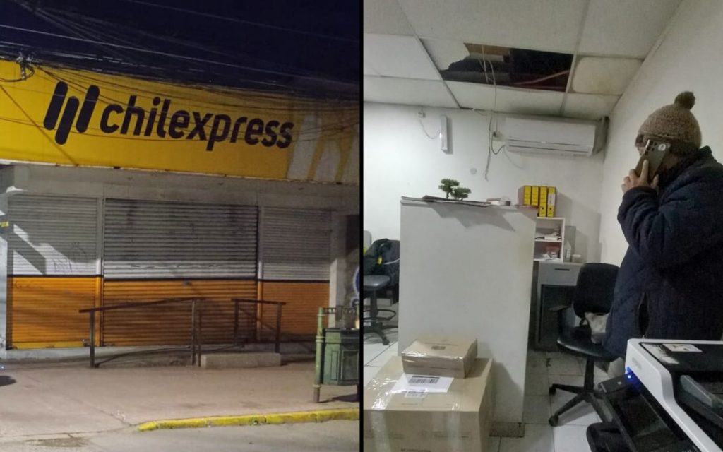 Frustraron robo nocturno en sucursal de Chilexpress de Quillota