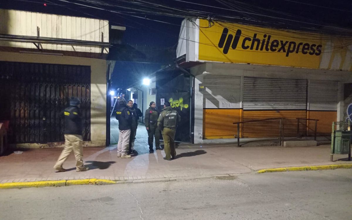 Frustraron robo nocturno en sucursal de Chilexpress de Quillota