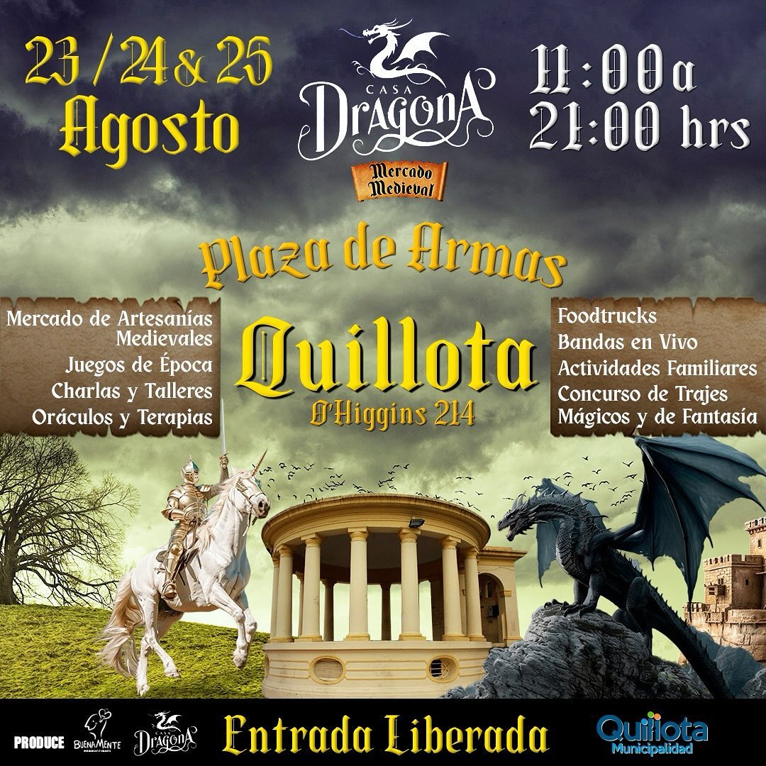 Por tres días Quillota tendrá evento temático de la Edad Media y fantasía