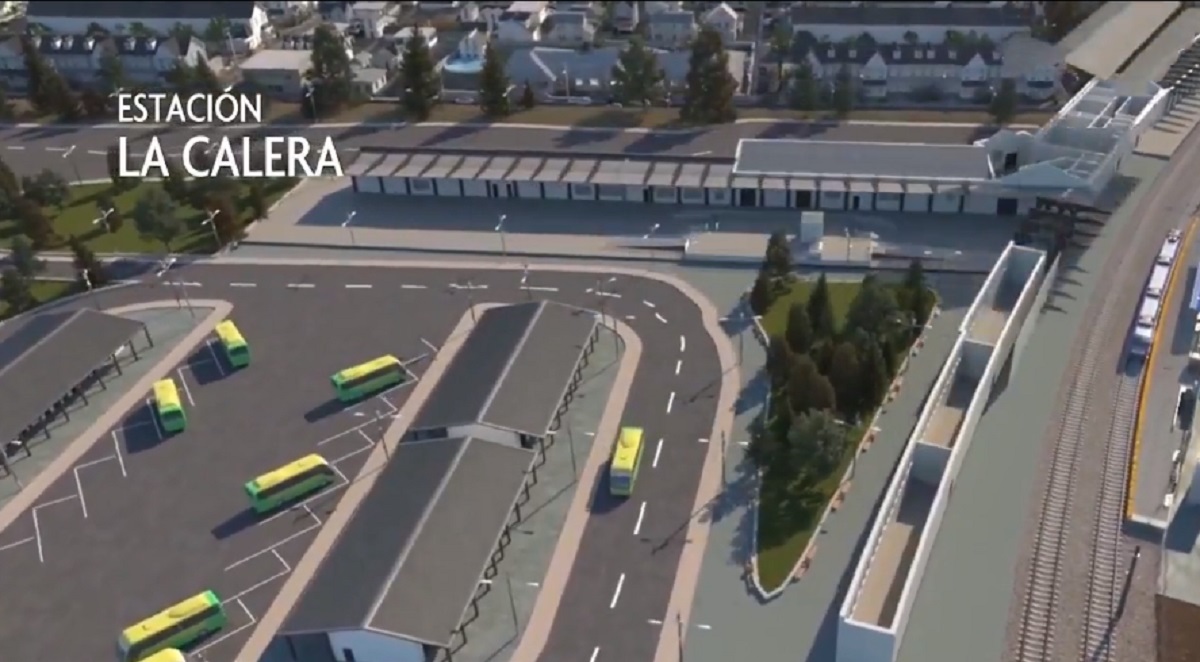 Antiguo diseño del proyecto de nueva Estación La Calera 