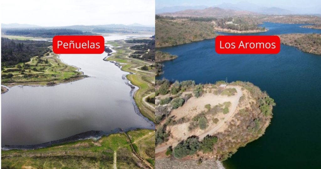 Embalse Peñuelas y Los Aromos acumulan agua