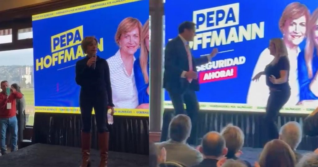 Hotuiti y Pepa bailan en encuentro con Evelyn Matthei en Viña