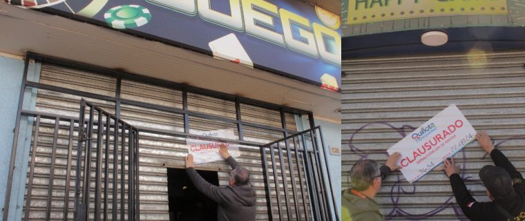 Clausuran casinos de juegos en Quillota