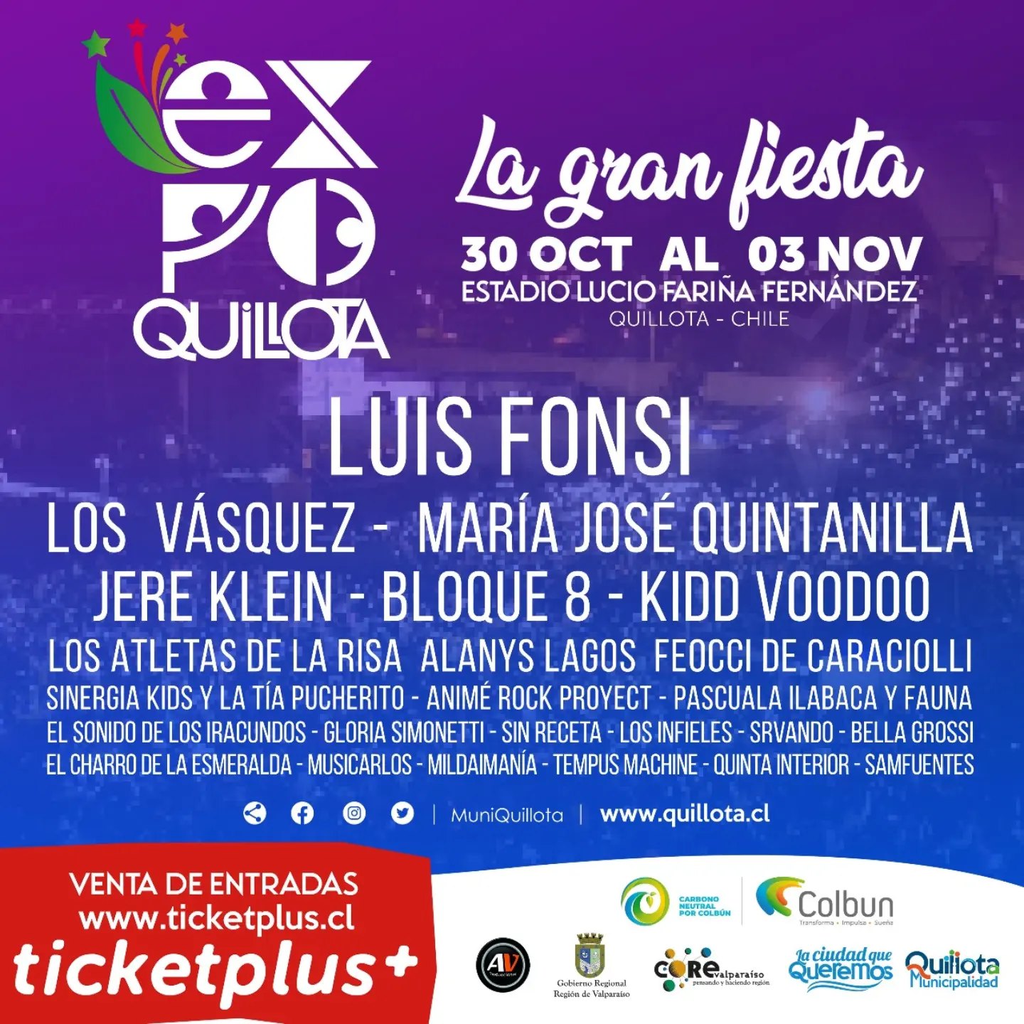 Expo Quillota 2024 artistas