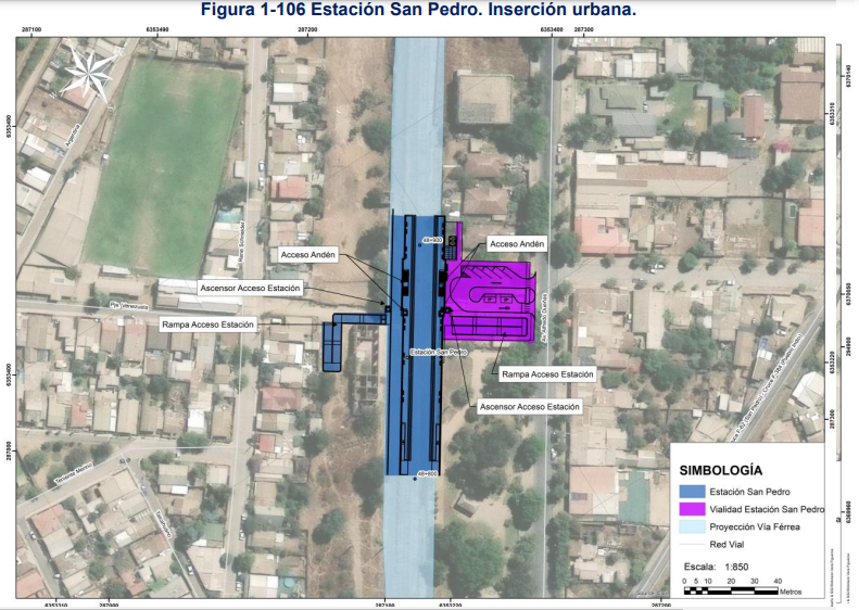 Extensión metro a La Calera Estación San Pedro