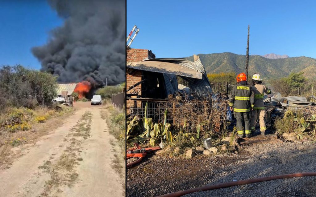 Incendio destruyó la casa de una familia en Nogales