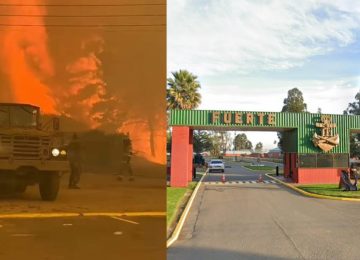 Evacuáun Fuerte aguayo por incendio