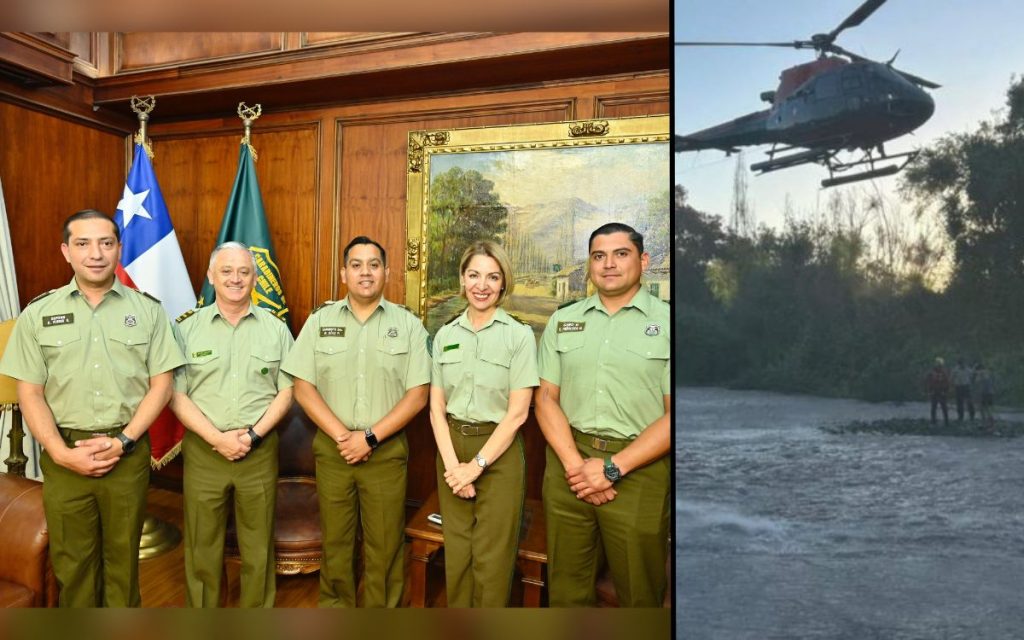 General Director de Carabineros felicitó a efectivos tras rescate en el río Aconcagua