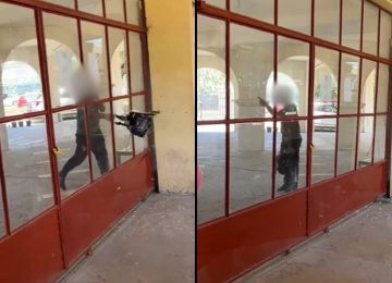 [VIDEO] Apoderados provocaron daños en el Liceo Pedro de Valdivia de La Calera