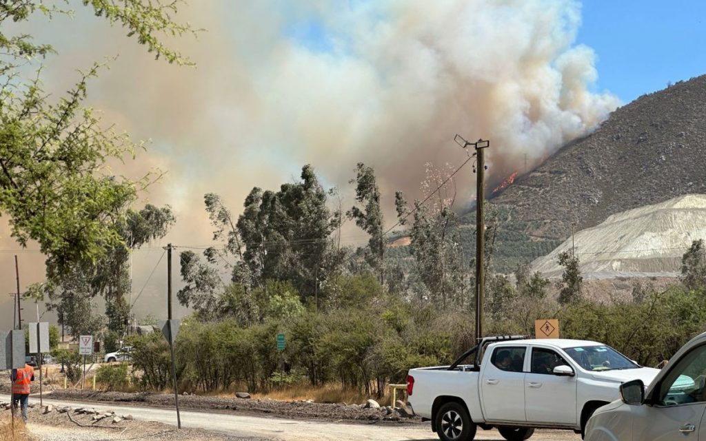 Catemu en Alerta Roja por incendio forestal: solicitan a vecinos evacuar