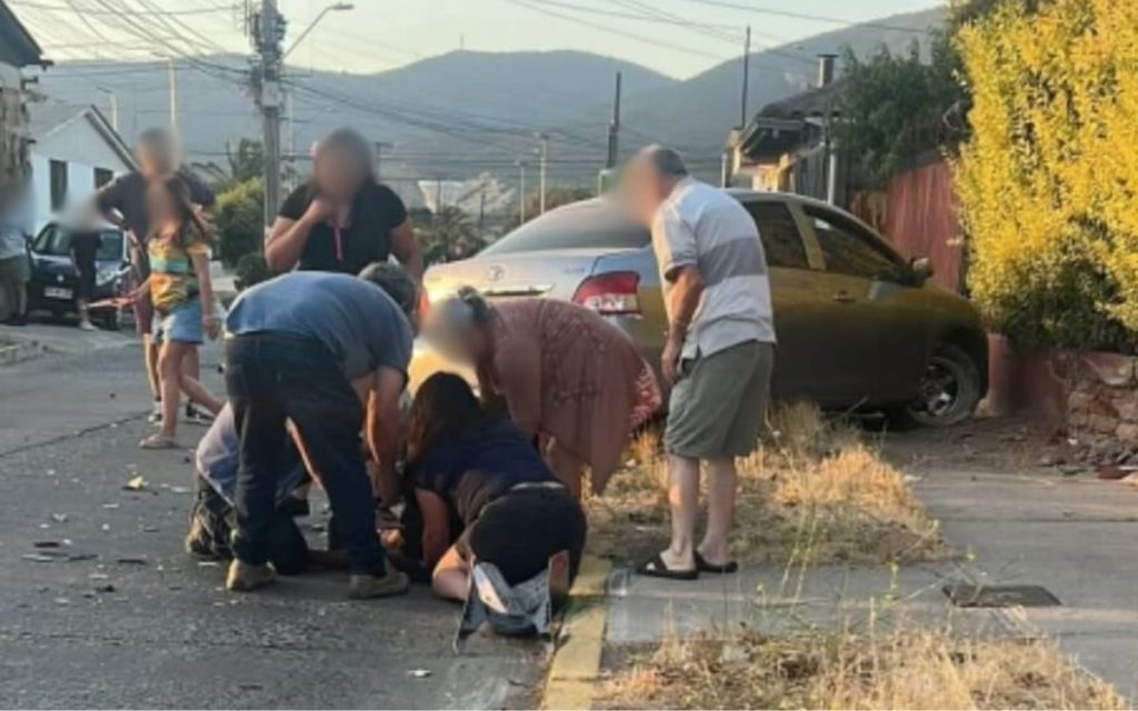 La Calera Motociclista quedó muy grave luego de fuerte colisión con un auto