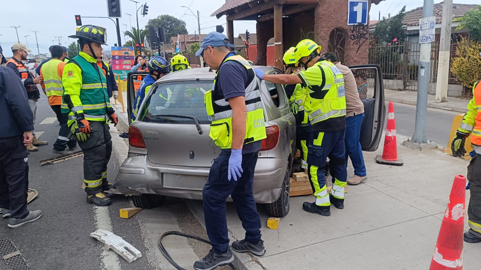 Quillota Con impactante intervención buscan concientizar y prevenir tragedias