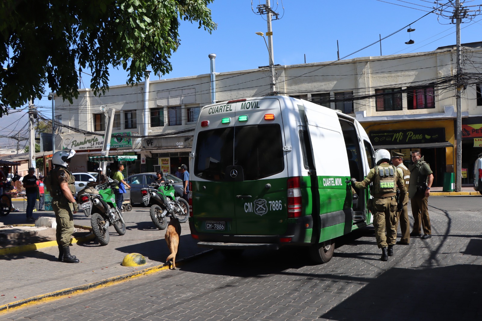 Quillota Riña en la Plaza de Los Ceibos deja cuatro detenidos