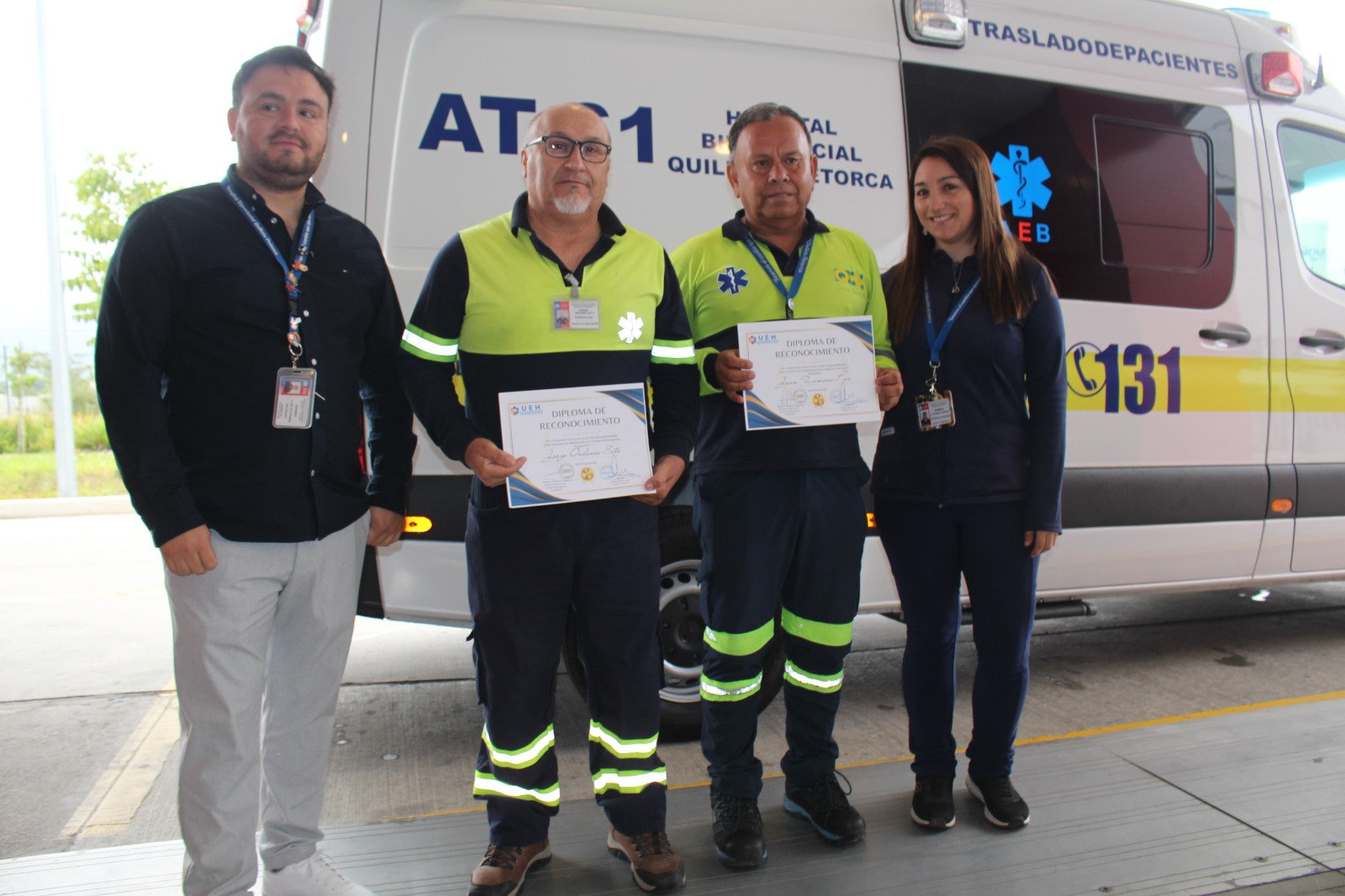 Hospital Biprovincial recibe dos nuevas ambulancias de traslado