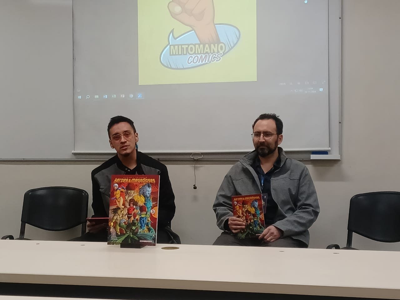 Los hermanos Francisco y Daniel Fernández son los fundadores de la editorial quillotana “Mitómano Cómics”.