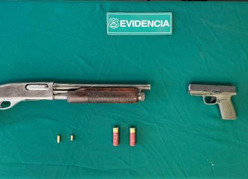 Detuvieron a tres sujetos que hacían disparos en La Calera