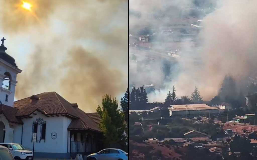 Incendio en pastizales puso en riesgo a colegio de El Melón