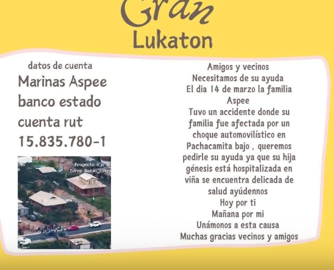 Lucatón solidaria familia de Pachacamita 2025